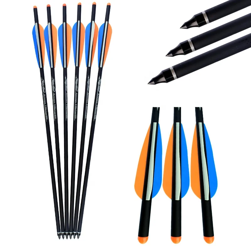 

1Pcs  Carbon Shaft Carbon Arrow with Crossbow Bolts for Hunting and Target