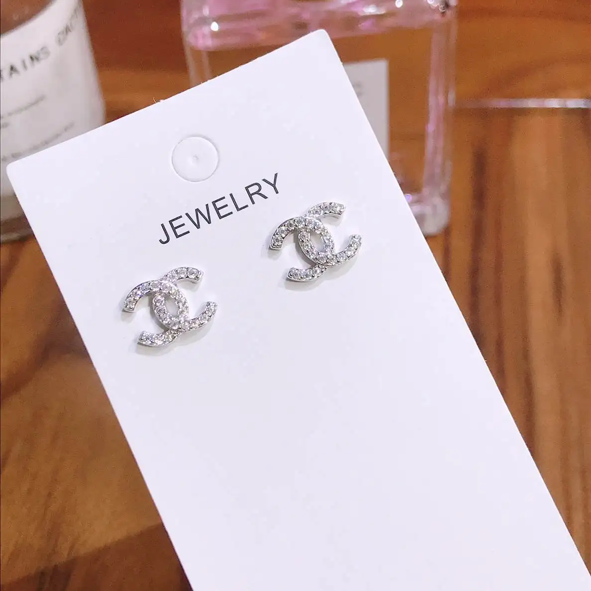 

925 Sterling Silver shape Luxury Silver Plated Women's Romantic Pendant Fashione Earring Jewelry, Picture