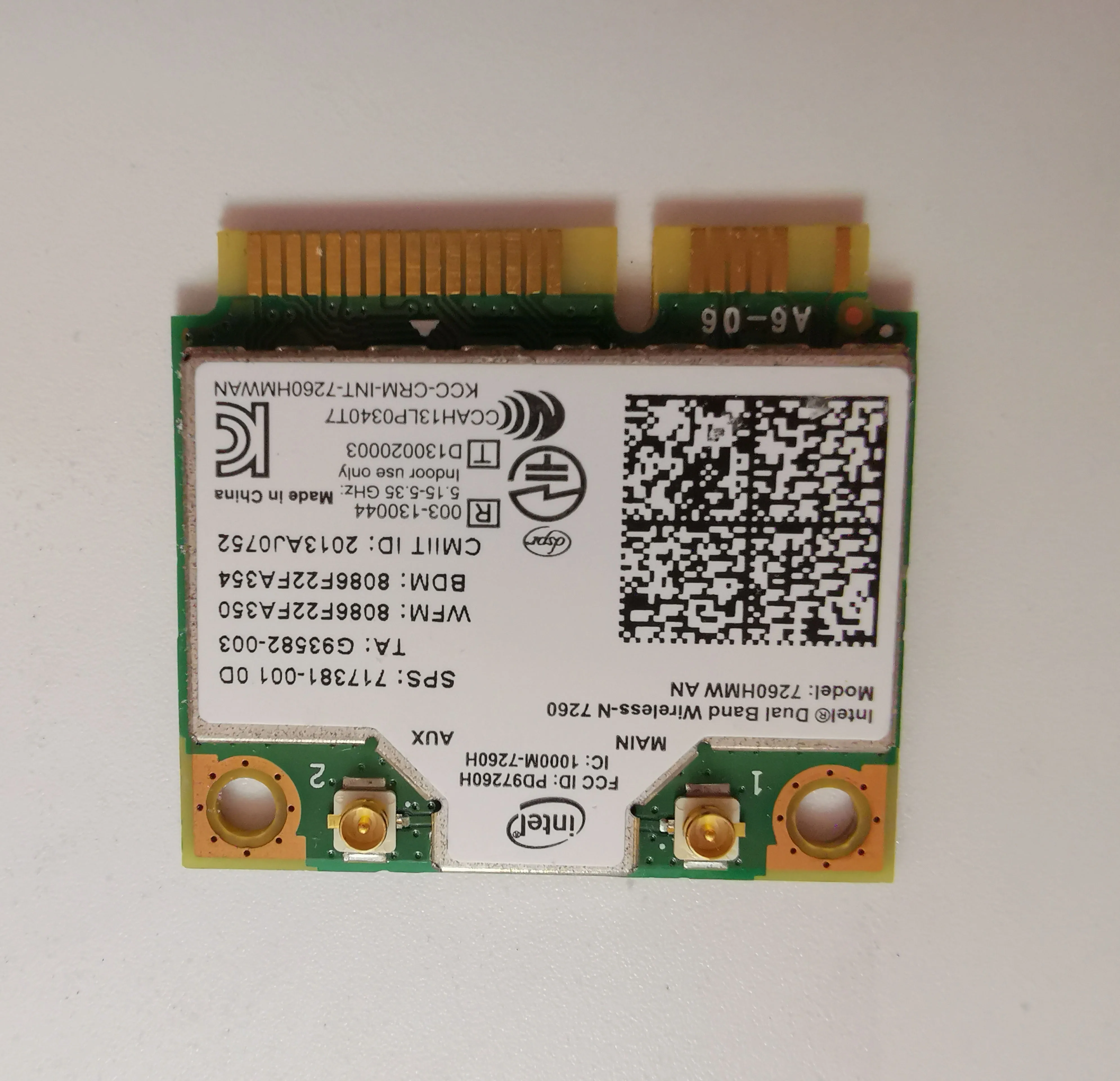 001 Intel Dual Band Wireless N 7260an 802 11 A B G N Combination Wifi And Bluetooth 4 0 Wlan Module For Hp Buy Wlan Module Wlan Intel Dual Band Wireless Product On Alibaba Com