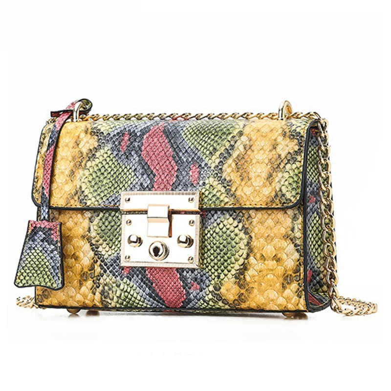 

Factory wholesale 2020 new casual custom snake skin handbag snakeskin pu leather crossbody bag, Grey, blue, pink, yellow