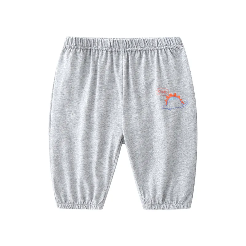 

Children's shorts 2020 summer new slub cotton boys' pants thin breathable 7-point pants wholesale