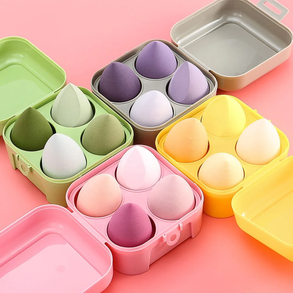 

Top Quality Manufacturer Eco-friendly Material Membersih color Makeup Sponge Mat Set Of 4