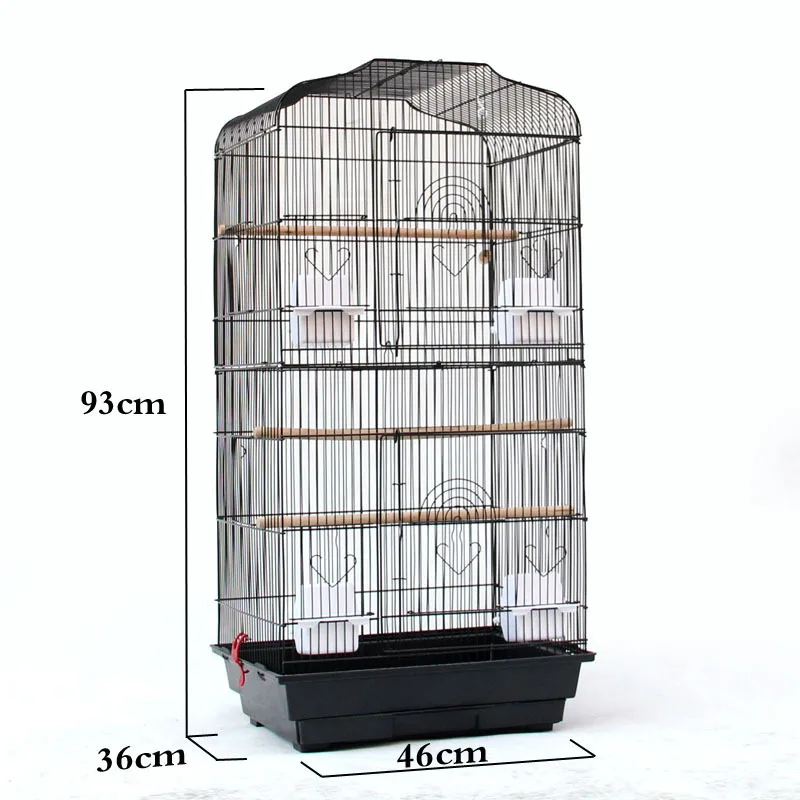 

Metal Bird Breeding bird cage parrot with Feeder Cups birds cage big cage