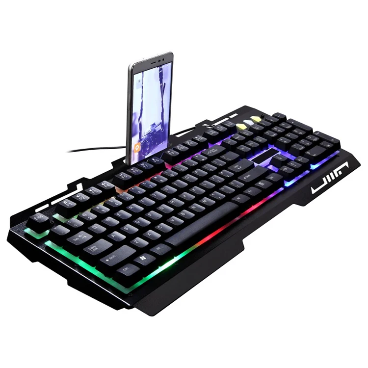 

AIWO G700 mechanical keyboards teclado gamer Customized Led RGB usb wired keyboards, Black/white