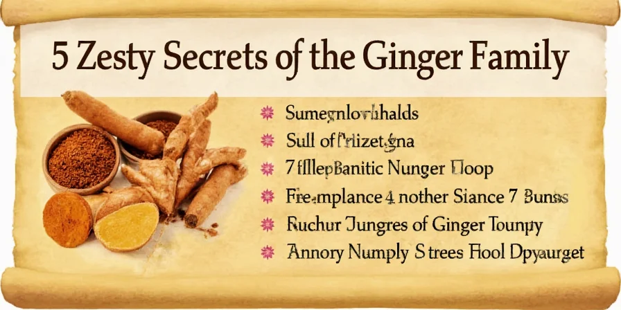 5 Zesty Secrets of the Ginger Family: Spices That Will Blow Your Socks Off!