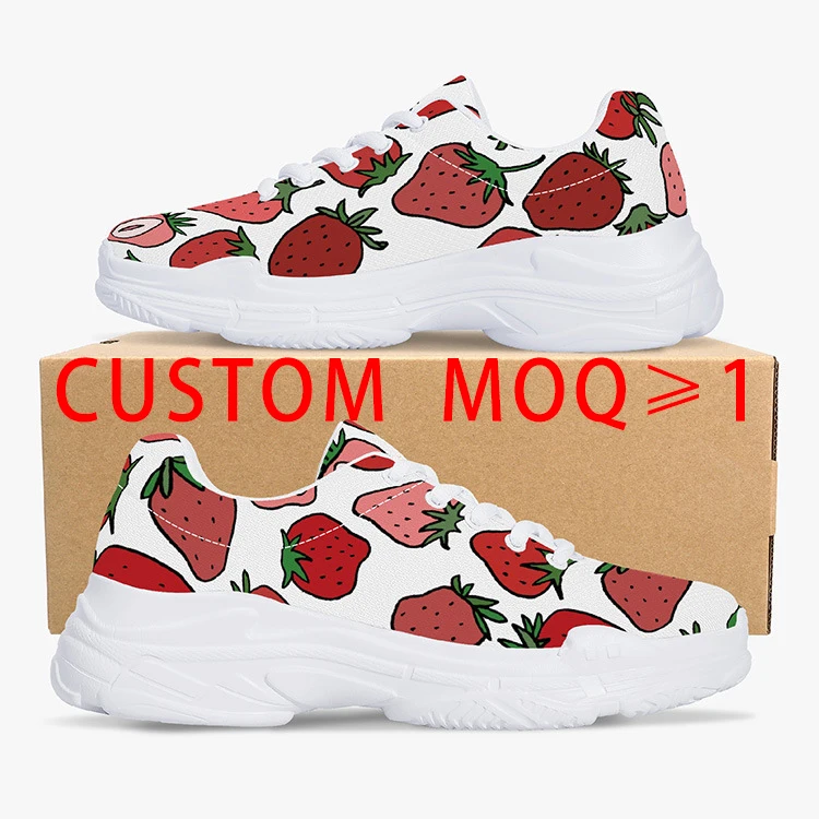 

Dropshipping Print on Demand 3D Printing LOGO OEM Custom Shoes Customize Pattern Fashion Sneakers Casual Sports Running Shoes