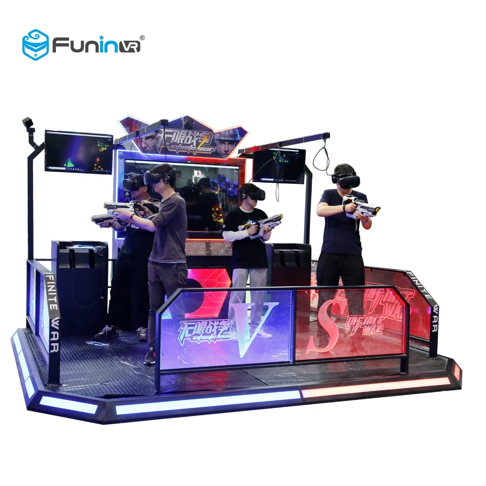

FuninVR Standing Earn Money Machine 9D VR Walking Shooting Game Simulator
