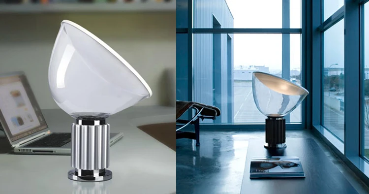 Modern Decorative Luxury Living room Aluminum alloy and Glass Radar Taccia Table Lamp