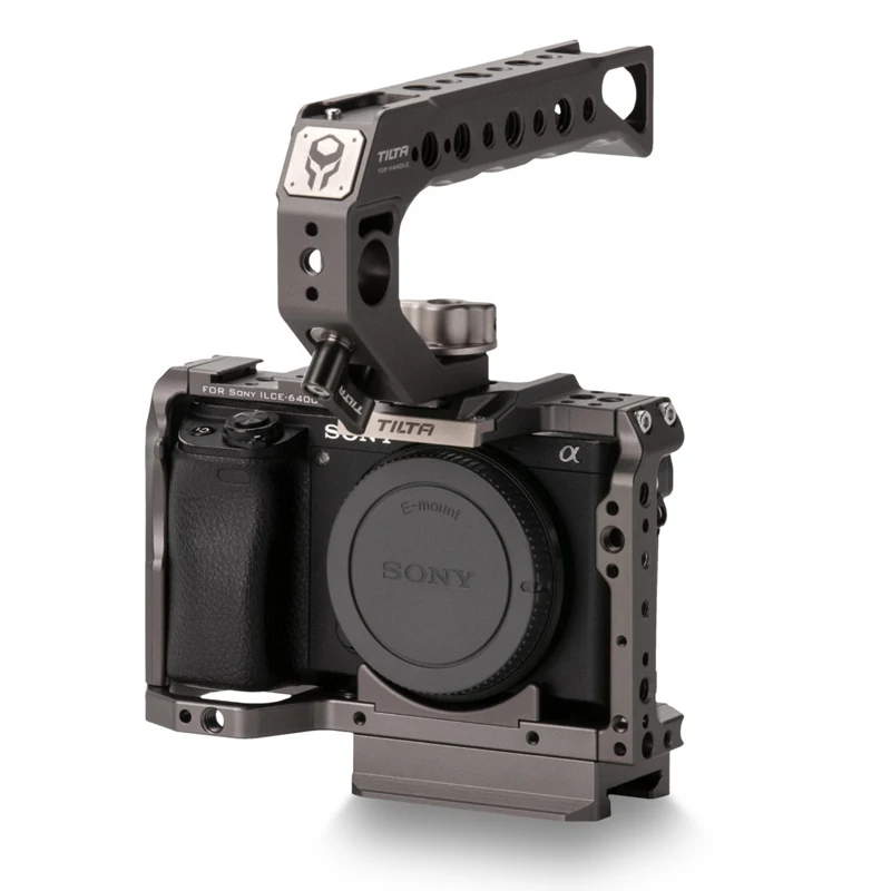 

Tilta TA-T27-A-G Gray Tiltaing Camera Cage Kit with Top Handle for a6400 and a6500 camera, Tilta gray