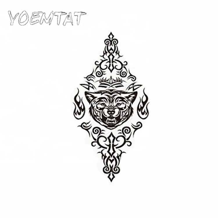 

Painting Art tiger totem design tato animal tattoo sticker tattoos, Cmyk