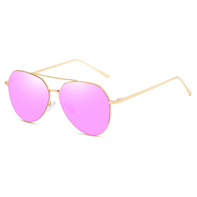 

Fashionable Unisex Colorful Mirror Lens Metal Sunglasses