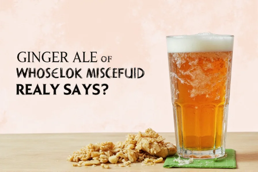 Comparison of ginger root versus commercial ginger ale ingredients