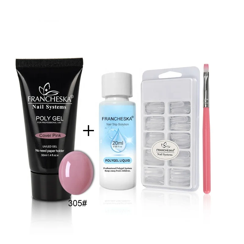 

Poly Nails Extension Gel Kit with 30ml Quick-drying Nail Art Tools for Creative Design Nail Products Suppliers Beauty Combo, 7colors