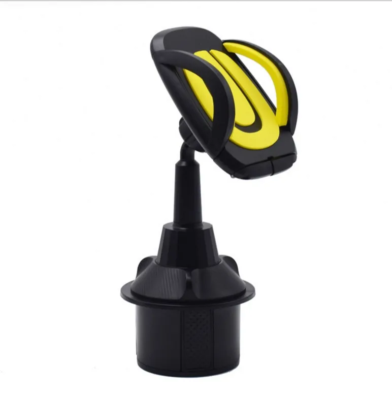 

New Arrivals One Touch Release Phone Holder Car Cup Holder Cell Phone Mount Cup Holder Phone Mount, Black , yellow , red , blue