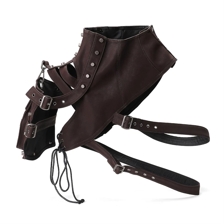 

New fashion vintage multifunction single Steampunk shoulder bag crossbody under Arm bag, Brown