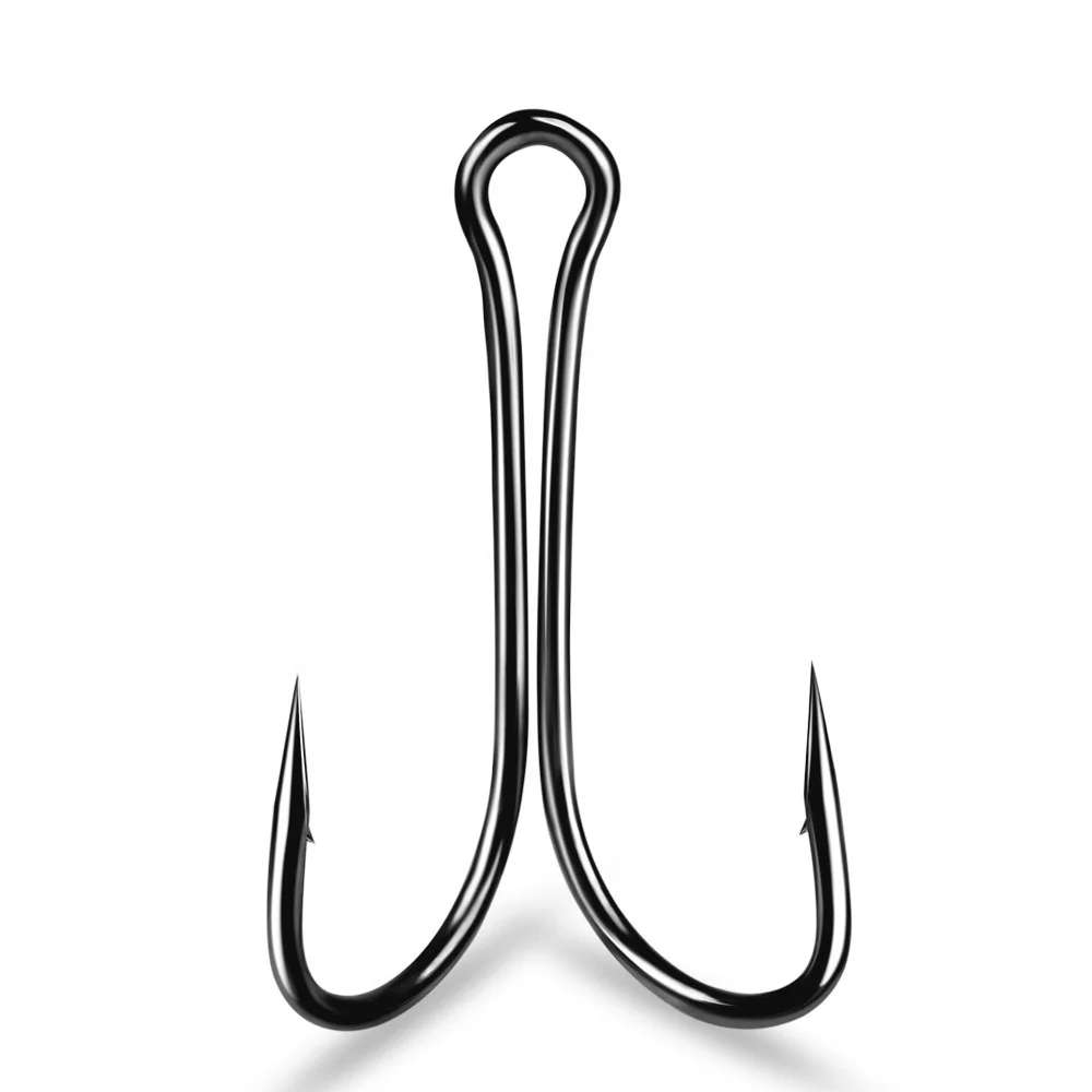 

Double Fish Hooks 1#-6# 1/0#-4/0# Fishing Double Hook Black High Carbon Fishing Hook