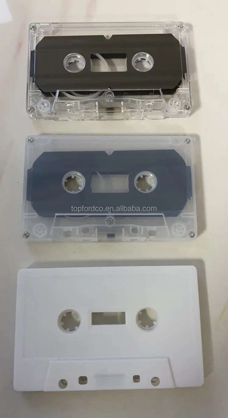 x 50 ea Bulk Pack C-60 White Shell Blank Cassette Tape fine quality Korean prod. 