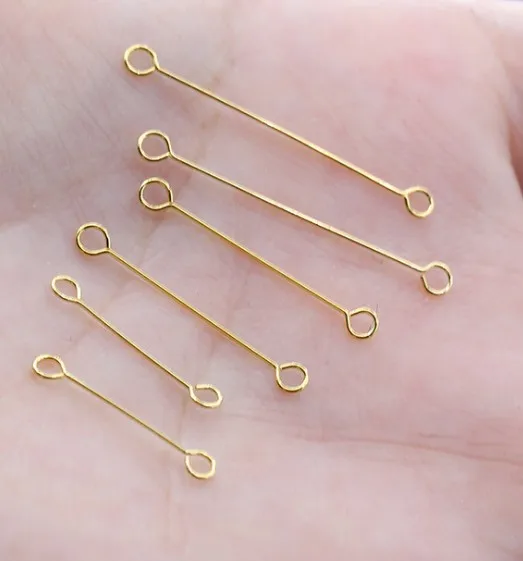 

Wholesale High Quality Stainless Steel Headpin Jewelry Accessories Gold Plated Over Headpin For DIY Jewelry Making, Gold/rose gold/steel