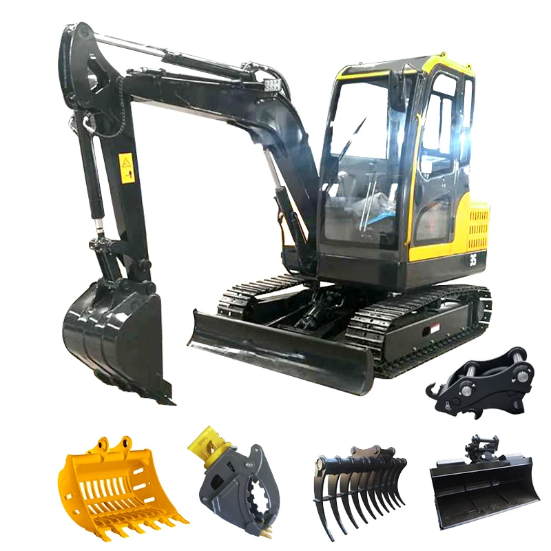 

0.8ton Garden Small Crawler Diggers Excavator Machine With Compact Structure