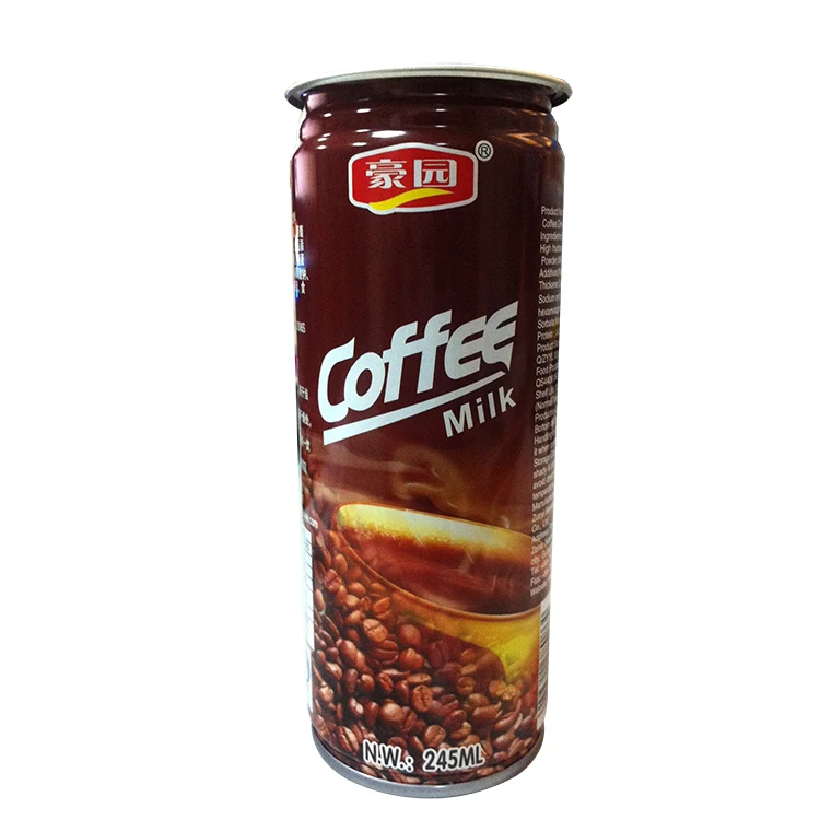 
180ml Refreshing Milk Ice Coffee Drink Suppliers in Tinplate Can 