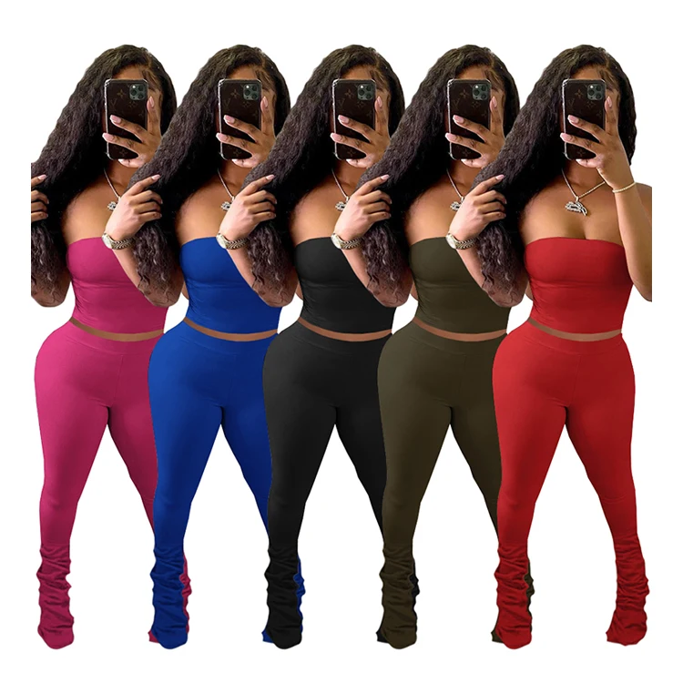 

HR8170 Women'S Clothing Trend Casual Trousers Pants Two Piece Set Women'S Pants & Trousers