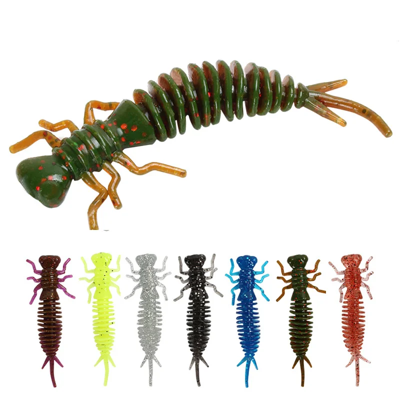 

Cheap Wholesale 5.5cm 7.5cm 10cm Fishing Lure Soft Insect Lure Fishing, 18 colors