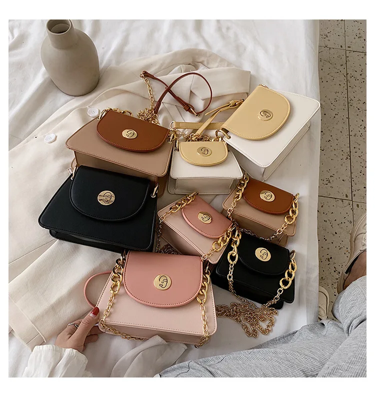 

2020 Simple Fashion Factory price Fall mommy and Me women Purses Hit color handbags shoulder bag crossbody, 4 colors