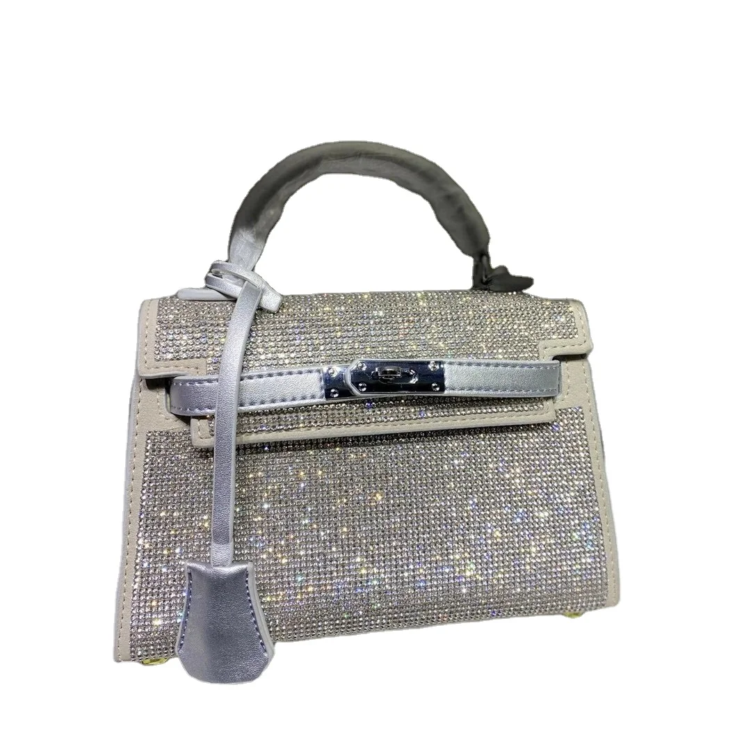 

Hot Sale Glitter Bride Clutch Bag for Wedding Bling Purse For Women Bling Shin Handbags