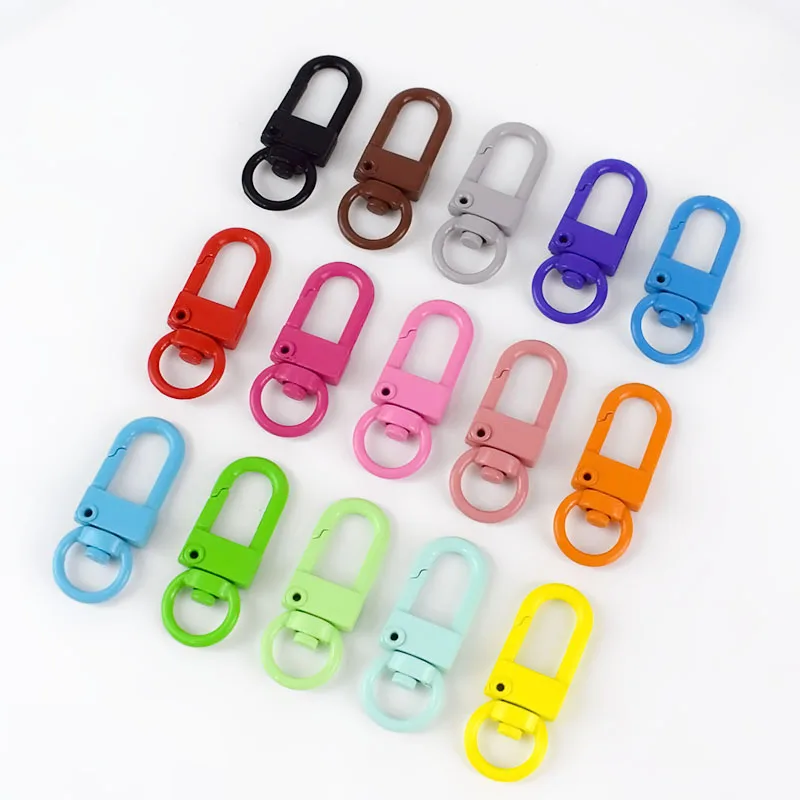 

Deepeel BF402 6mm Colorful Spring Swivel Ring Buckles Bags Accessories Key Chain Snap Hook