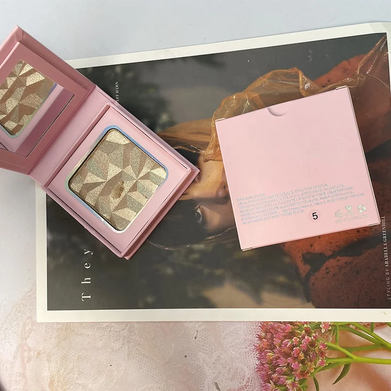 

Pink Face Makeup Palette No Brand bronzer No Logo Highlighter Makeup