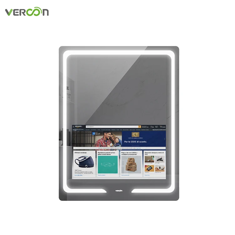 

Smart Home Bathroom TV Touch Screen Mirror Medical Bathroom Cabinet Crystal Bathroom Mirror