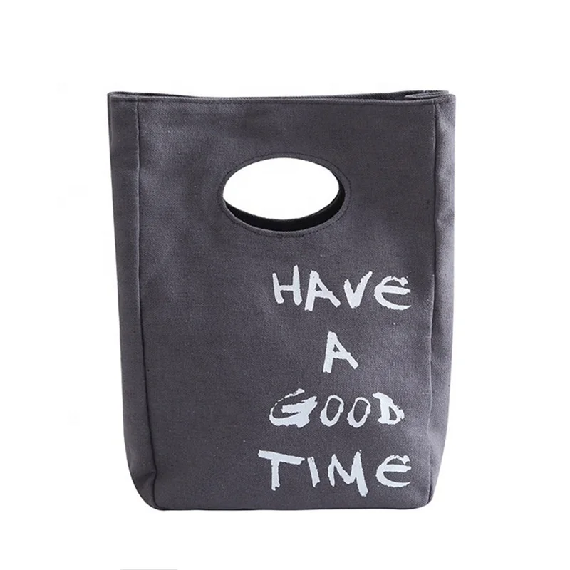 

Soft Tote High Quality Customized Logo Collapsible Insulated Beach Cotton Lunch Rope Handle Canvas Cooler Bag, Customized color