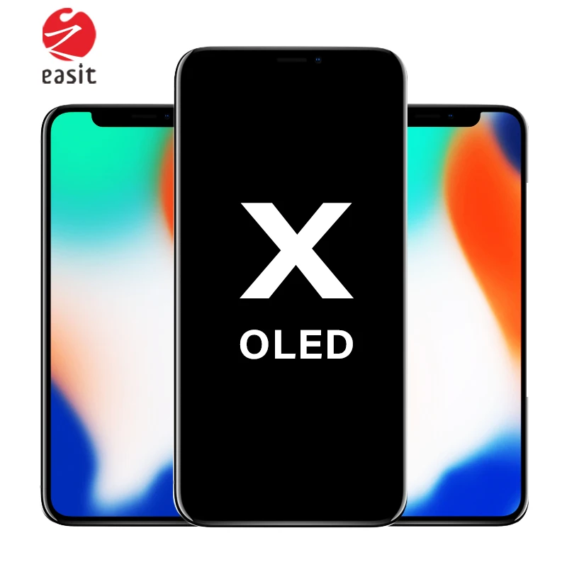 

Cell Phone Touch Screen SUPPER AMOLED GX SOFT For IPhone X, Black