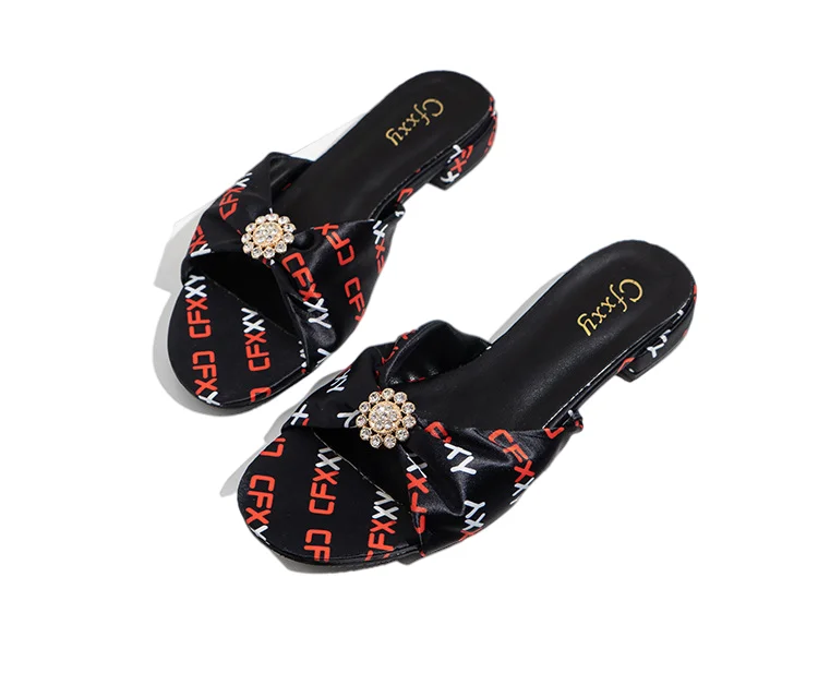 

Women Ladies Fashion Summer Colorful Rubber Beach Footwear Flat Slip On Platform Sandals