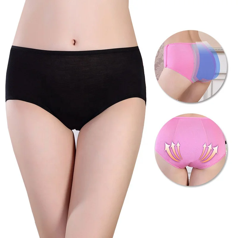 

Wholesale plus size Leak Proof Menstrual Panties Physiological Pants Women Underwear leak free period underwear, Picture shows