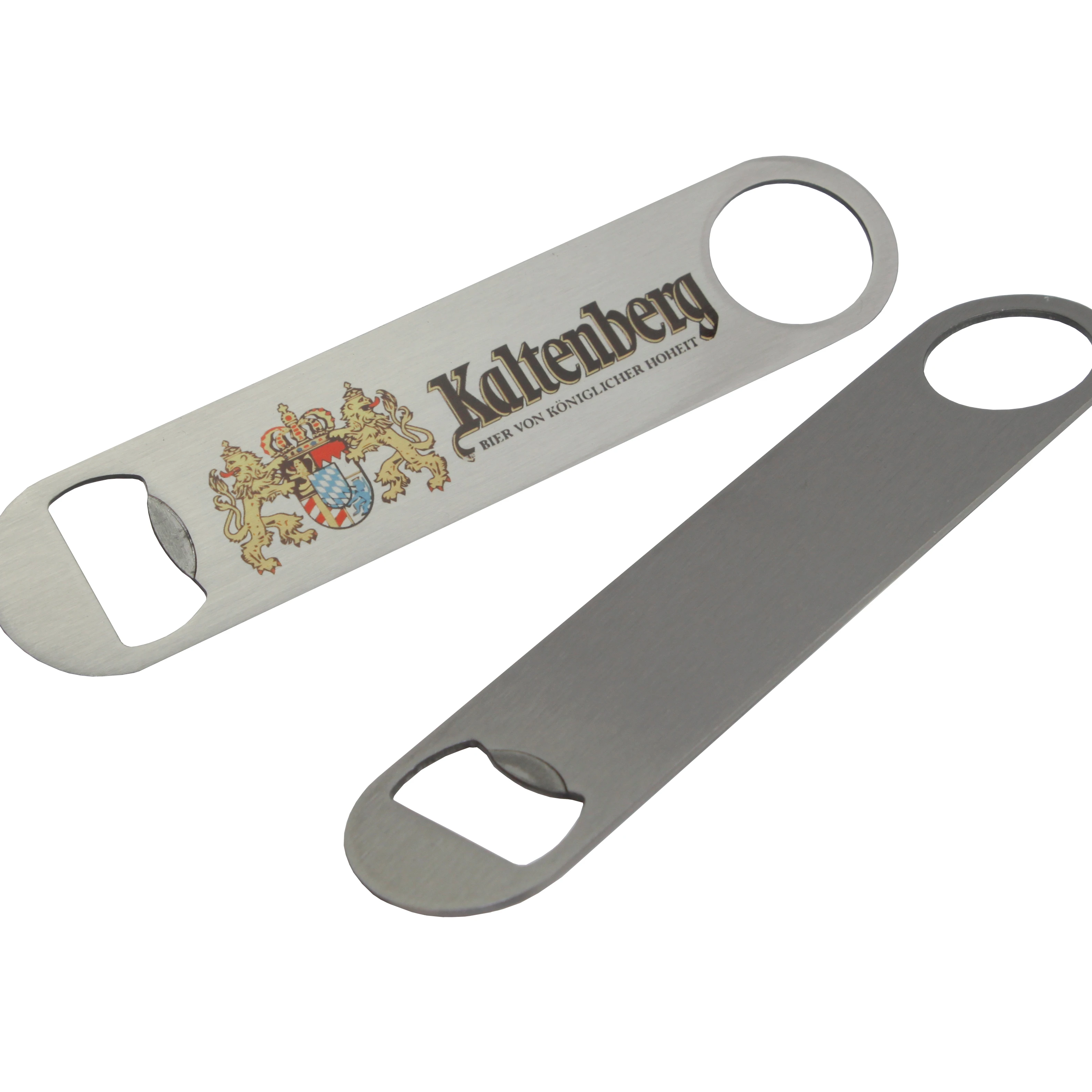 

Customized Promotion Gift Blank Metal Beer Flat Bottle Opener Custom Stainless Steel Bar Blade Bottle Opener