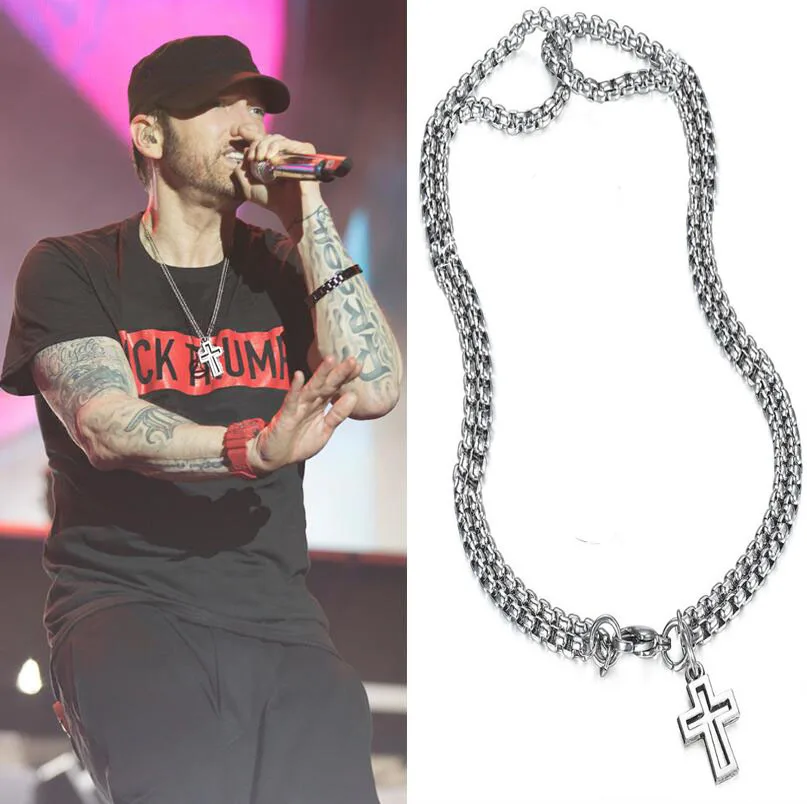 

2020 men necklace Stainless Steel cross necklace