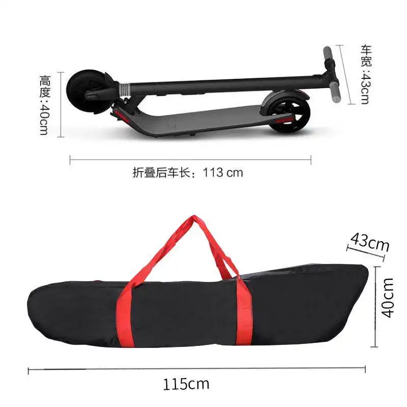

Hot Selling folding soft bag scooter carry storage bag for ES2 ES4 scooter, Black