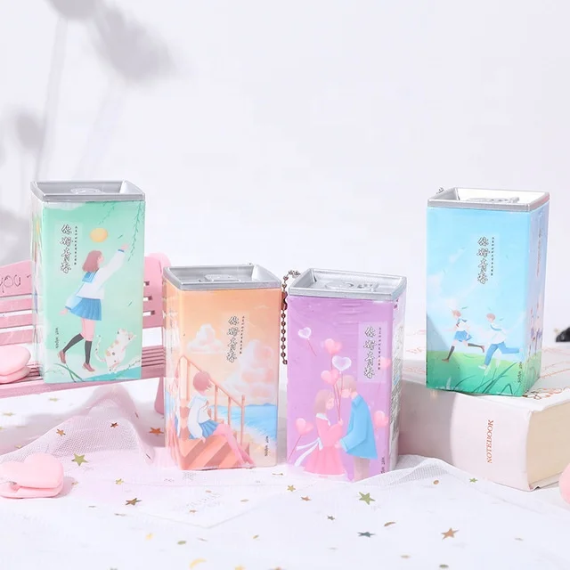 

Factory 30pcs Cute Printed Wet Towel Mini Plastic Keychain Cylinder Wet Tissue Sanitary Wet Tissues, As pictures