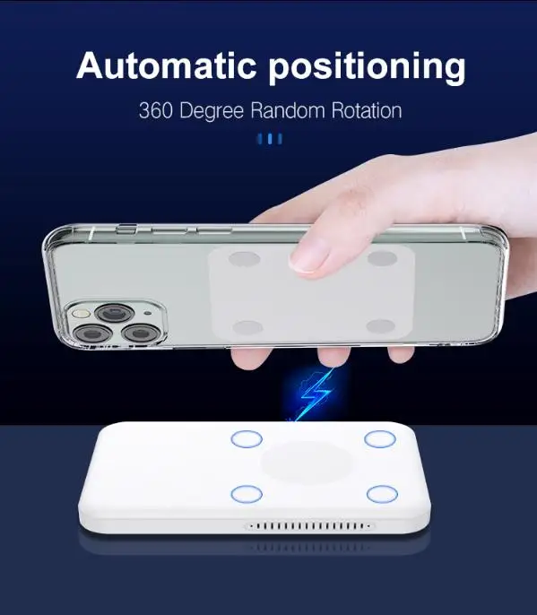 15W 20W 2 in 1 portable magnetic wireless charger power bank ultra-thin qi wireless charging powerbank for i Phone12 Samsung - ANKUX.COM