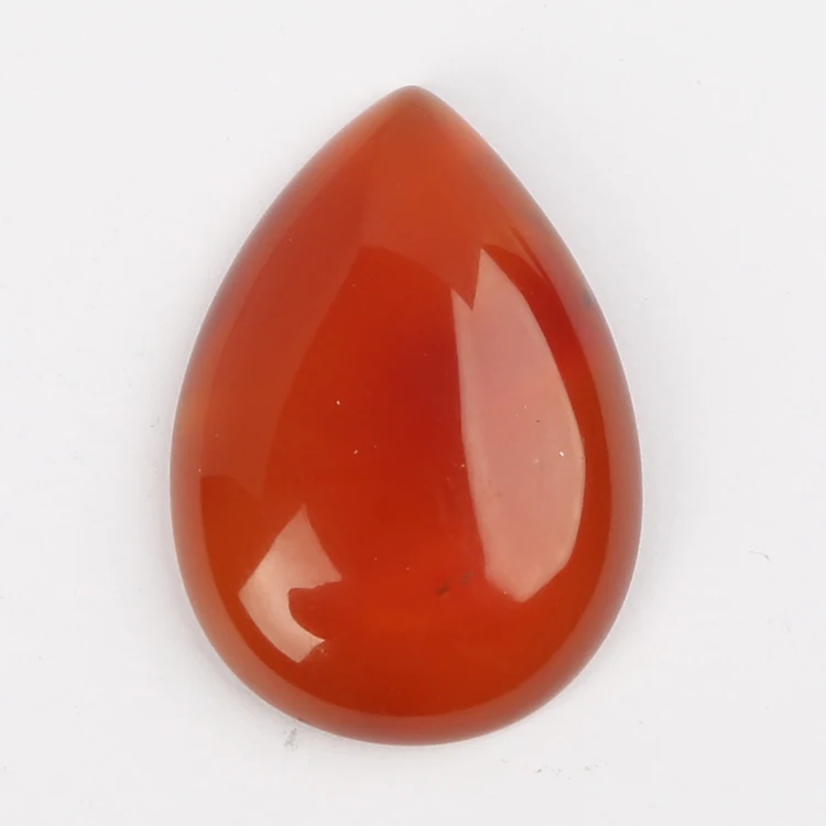 

XuQian Natural Red Agate Teardrop Stone for Jewelry Accessories