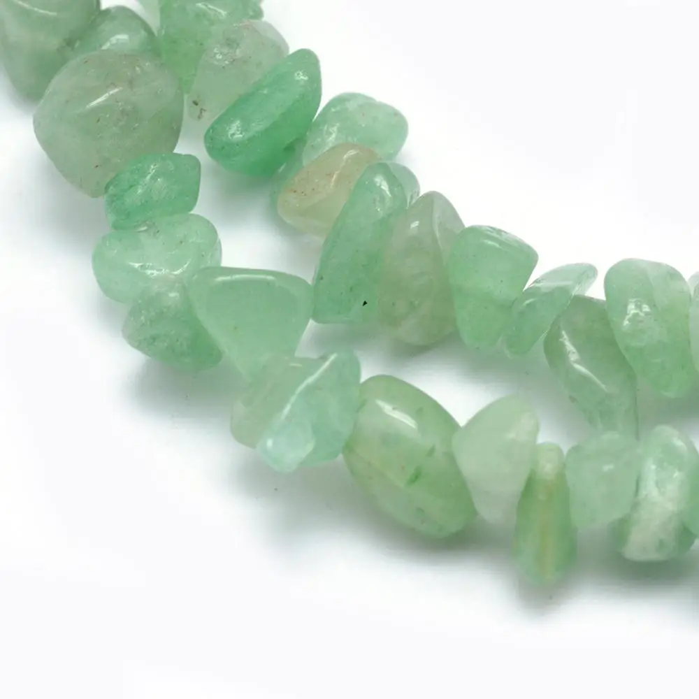 

PandaHall 5~8mm Natural Green Aventurine Chip Beads Strands