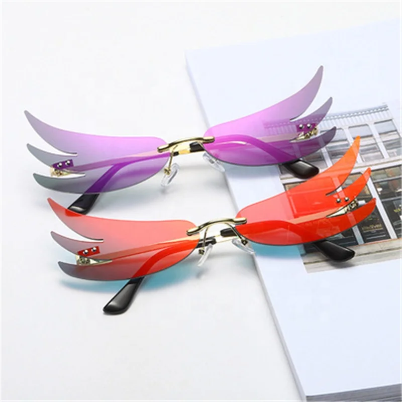 

Fashion Cool Young People Sunglasses Personality Frameless Sun Glasses, 6 colors
