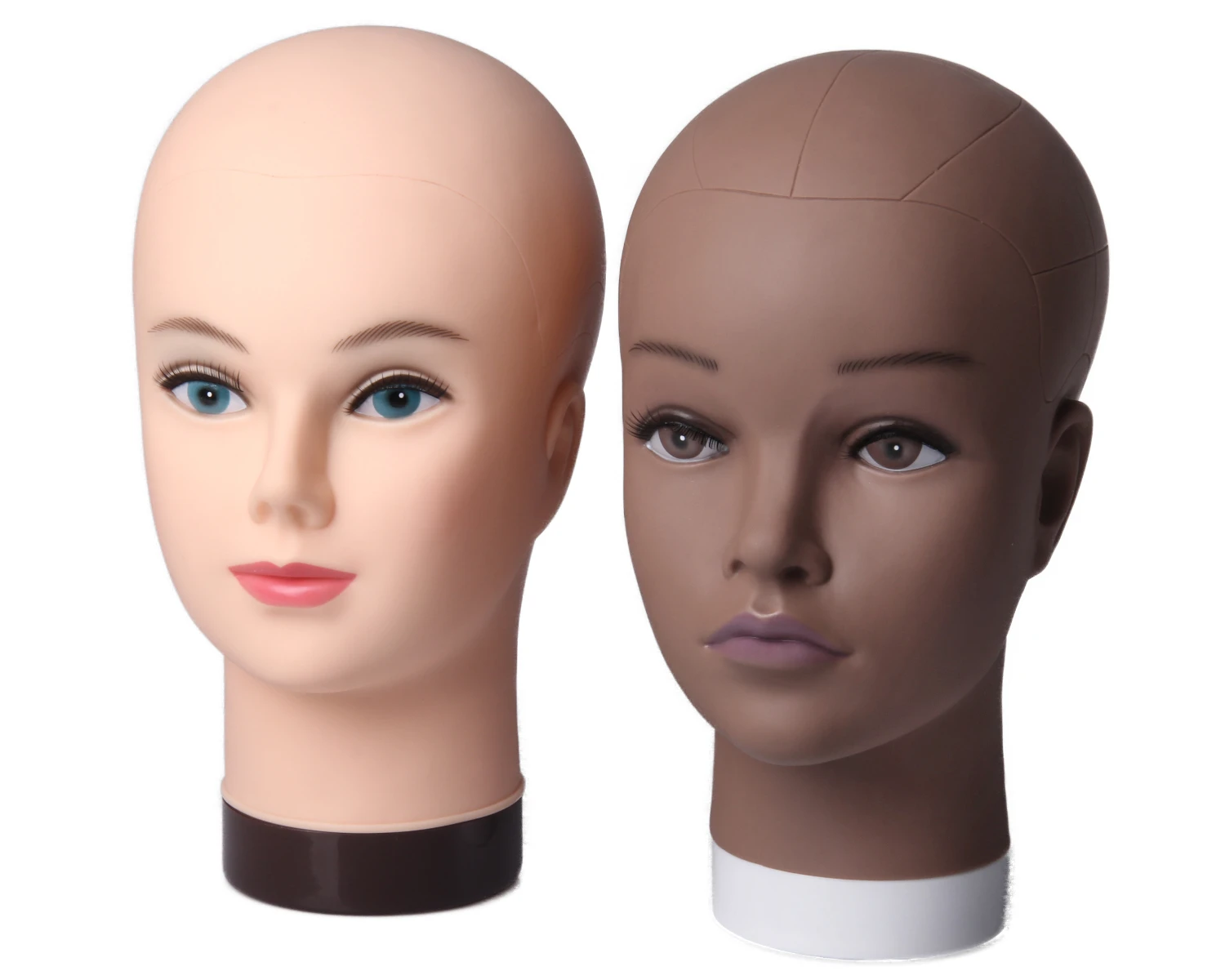 

Hot sale African Mannequin Head Without Hair For Making Wig Hat Display Cosmetology Manikin Head Female Dolls Bald Training Head