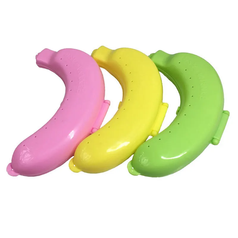 

Portable Banana Case Different Colors Banana Holder Outdoor Travel Cute Banana Protector Storage Box, Customized color