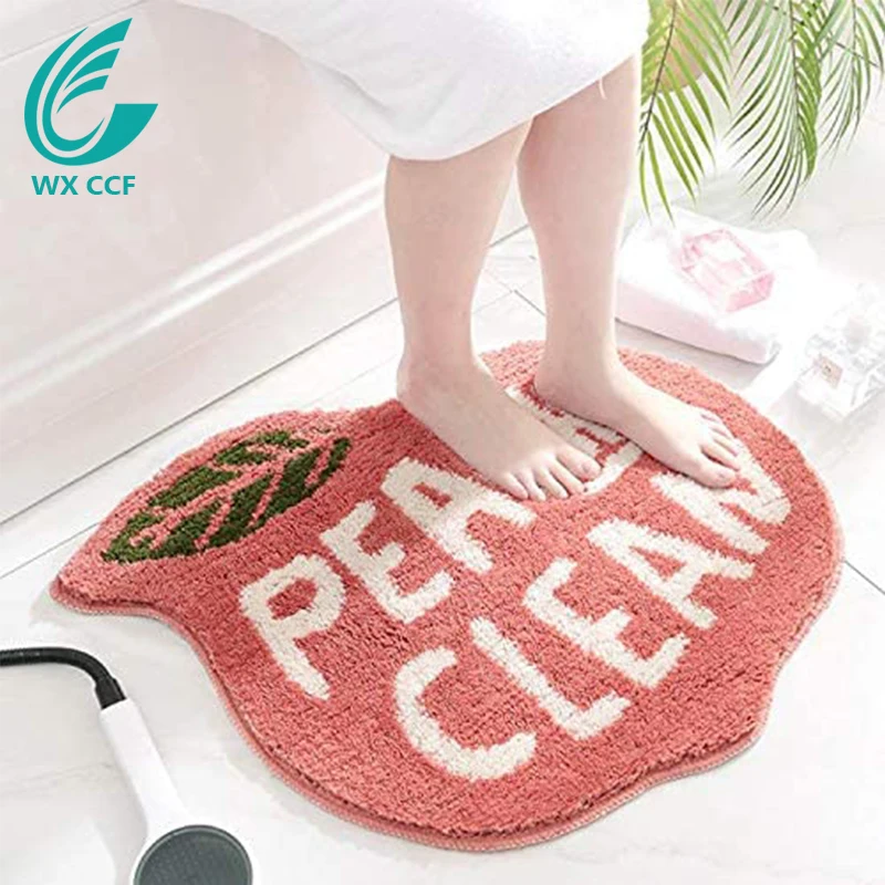 

Funny High Water Absorbent Machine Washable Anti Slip Bath Mat 100% Polyester Microfiber Flannel Acceptable All-season Presents