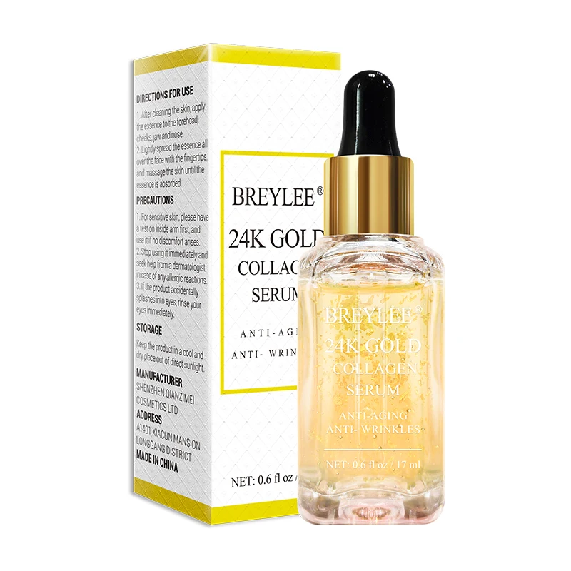 

BREYLEE 24K Gold Collagen Serum Anti-wrinkle Brightening Moisturizing Face Serum