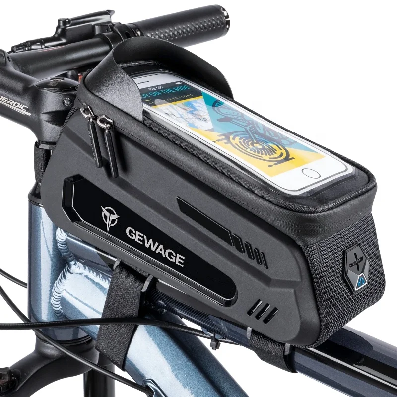 

Bicycle Accessories Frame Front Top Tube Cycling Bag Waterproof Phone Case Touchscreen Bag MTB Pack Bike Bag