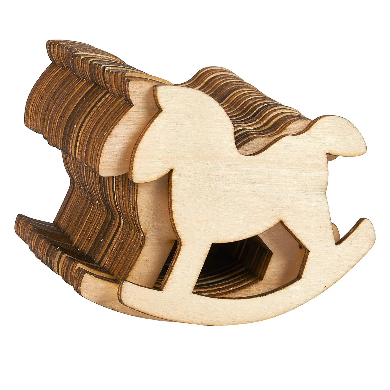 MDF Wooden Rocking Horse Craft Shapes Embellishments 3mm MDF Wood Design Project 