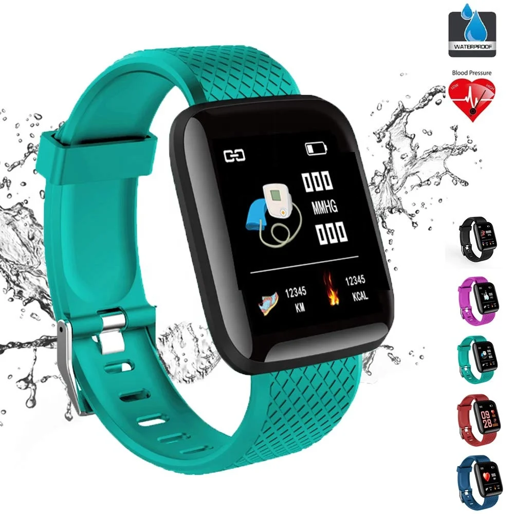 

116 plus D13 phone watches IP67 Waterproof Wristband Fitness Tracker Heart Rate Monitor Watches Smart watch Band 2021, Black, blue, red, green, purple